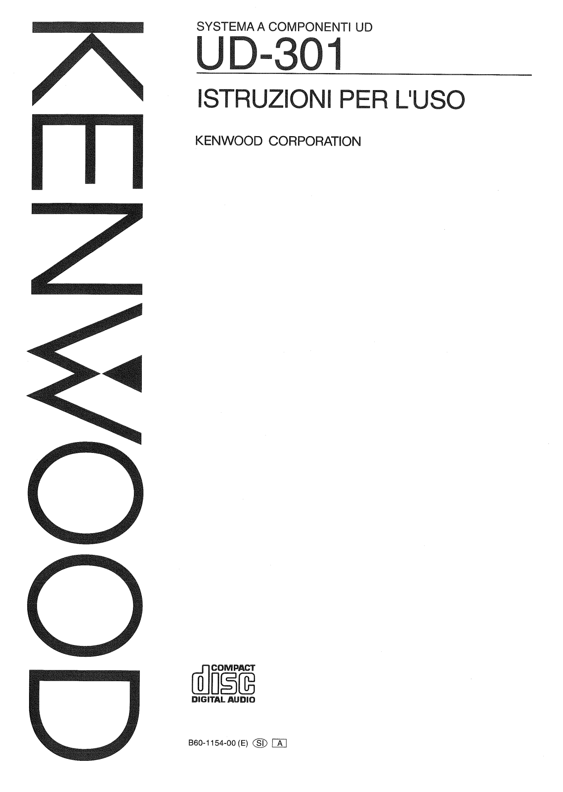 Kenwood UD-301 User Manual