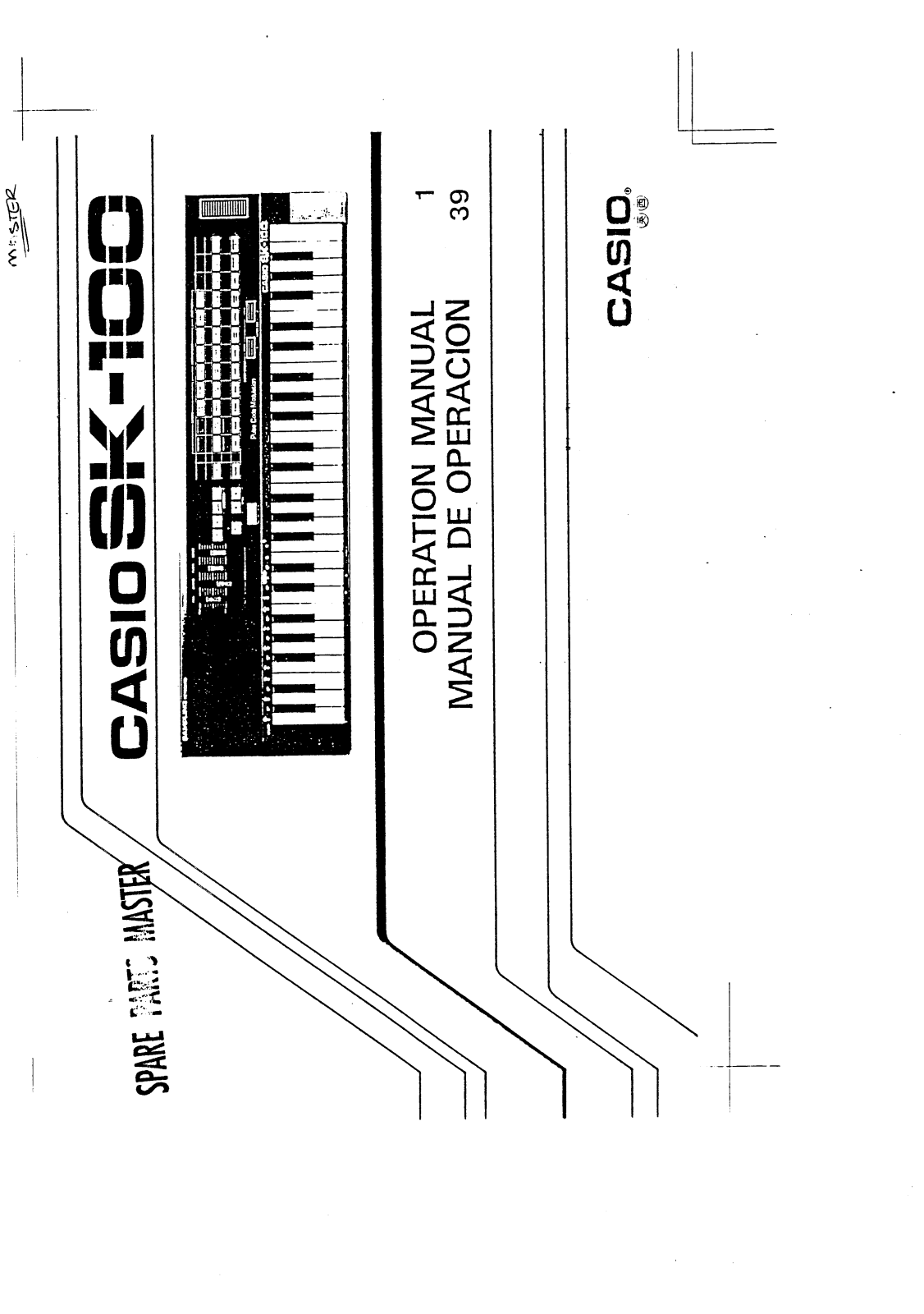 Casio SK-100 User Manual