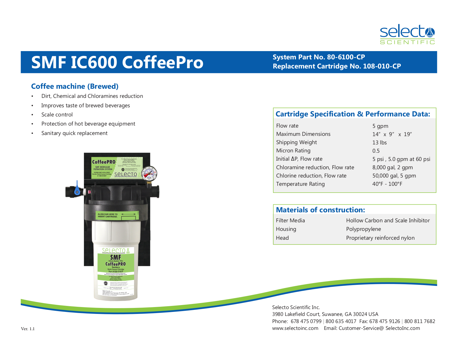 KineticoPRO SMF IC600 CoffeePro User Manual