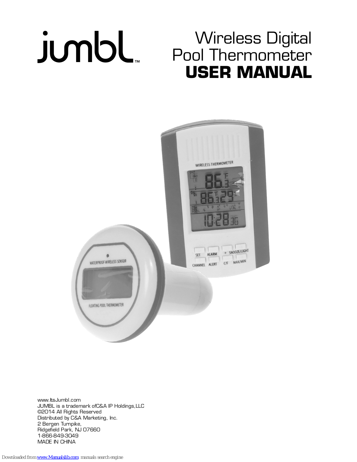 Jumbl Wireless Digital Pool Thermometer User Manual