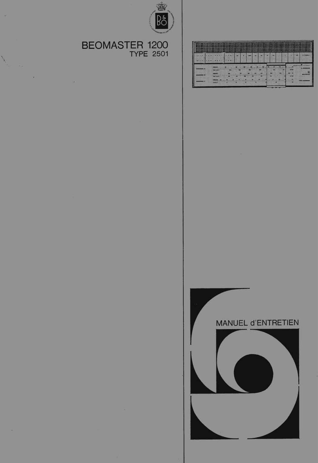 Bang Olufsen Beomaster 1200 Schematic