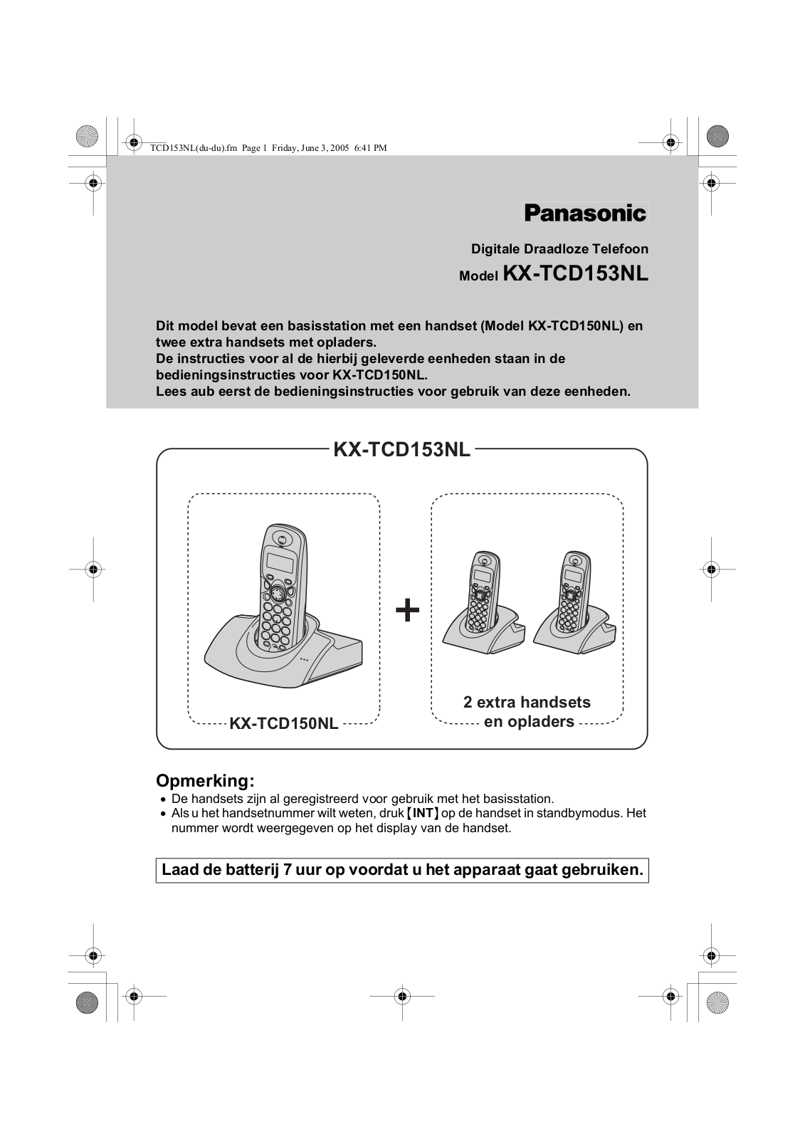 Panasonic KXTCD153NL BROCHURE