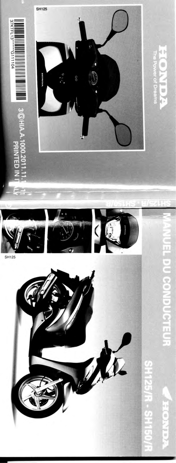 HONDA SH150, SH125 User Manual