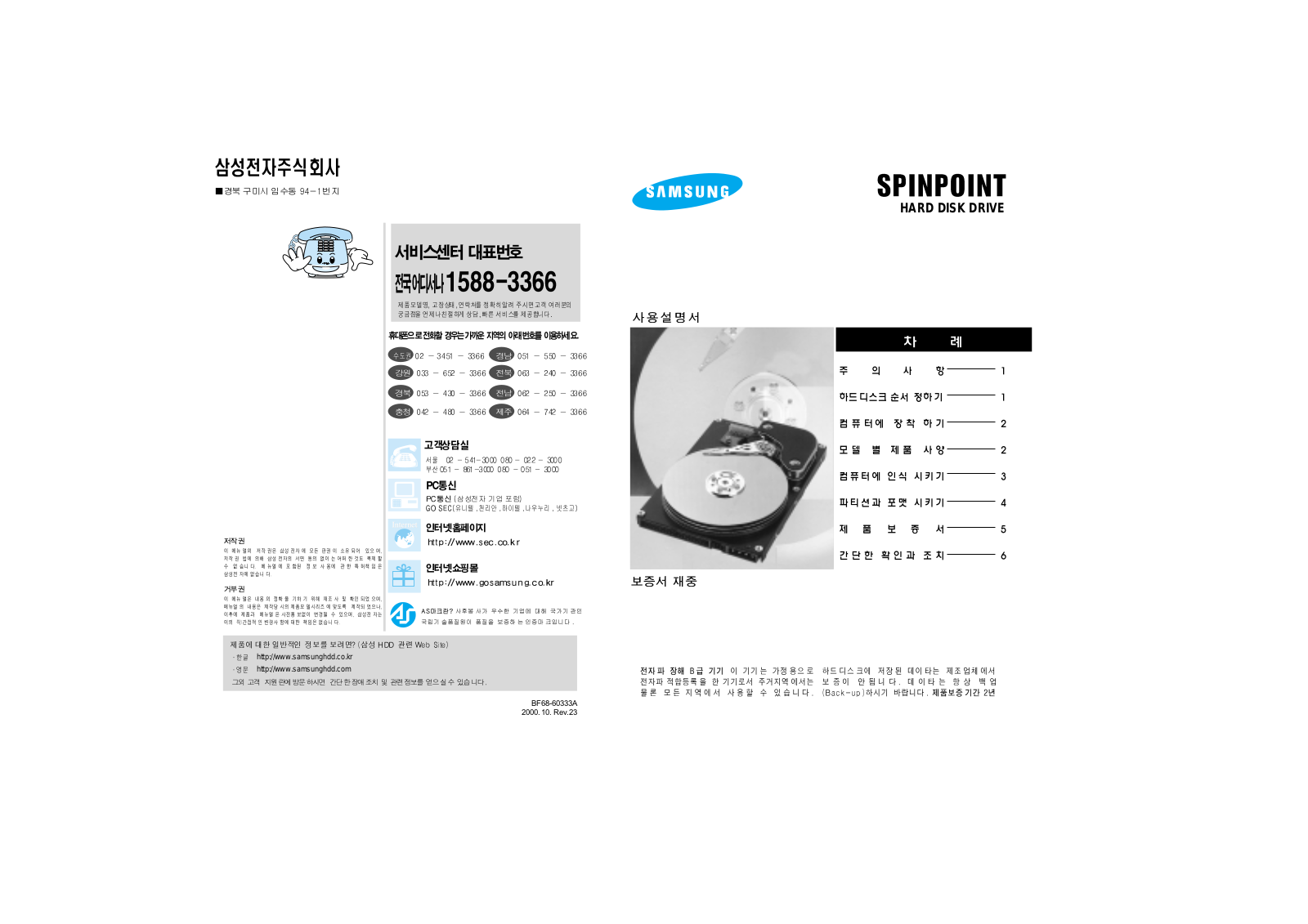 Samsung SV-0761D/DOM, SV-2042D/DOM, SV-1532D/DOM, SV-3064D/DOM User Manual