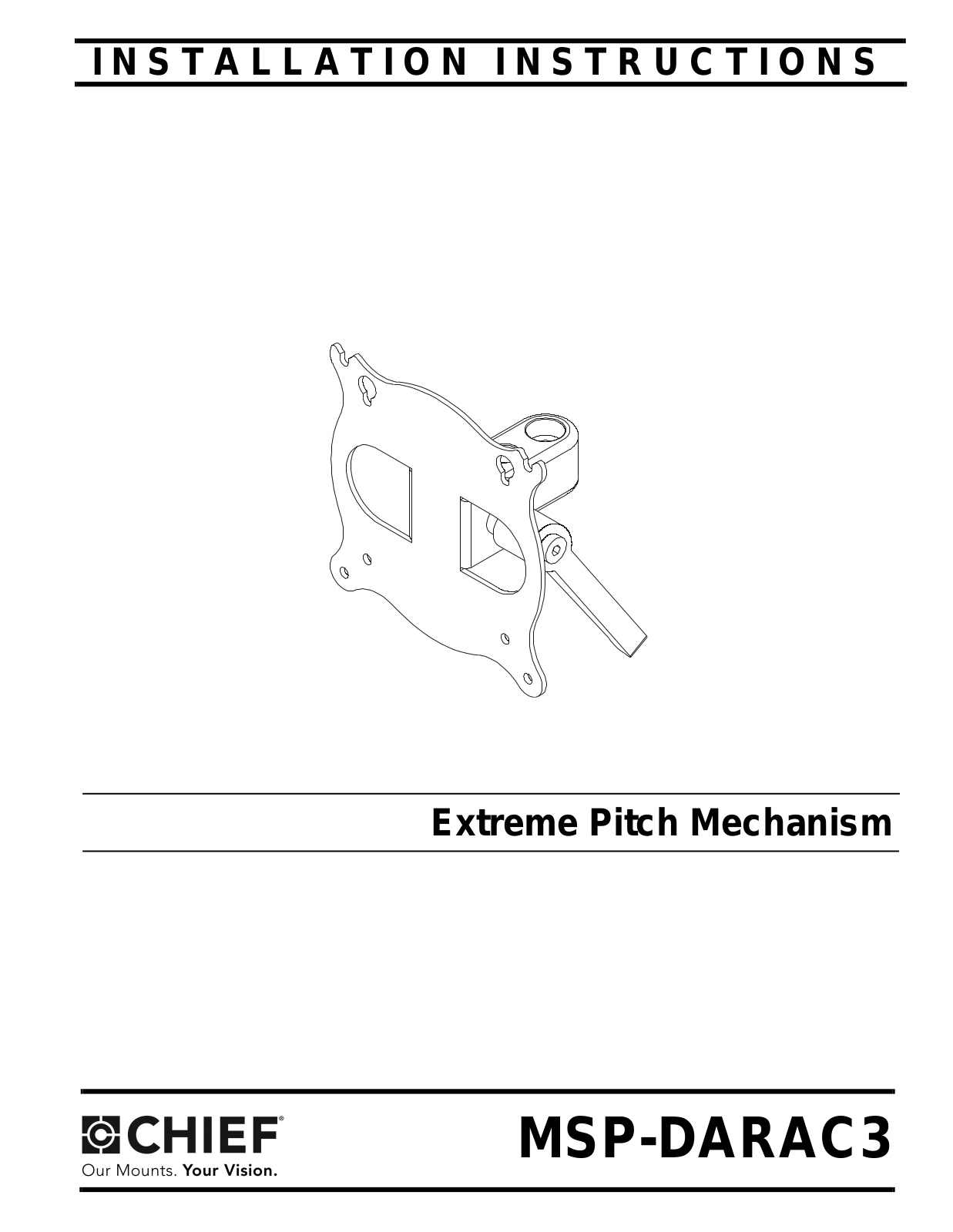 CHIEF MSP-DARAC3 Installation Instruction - ManualMachine.com