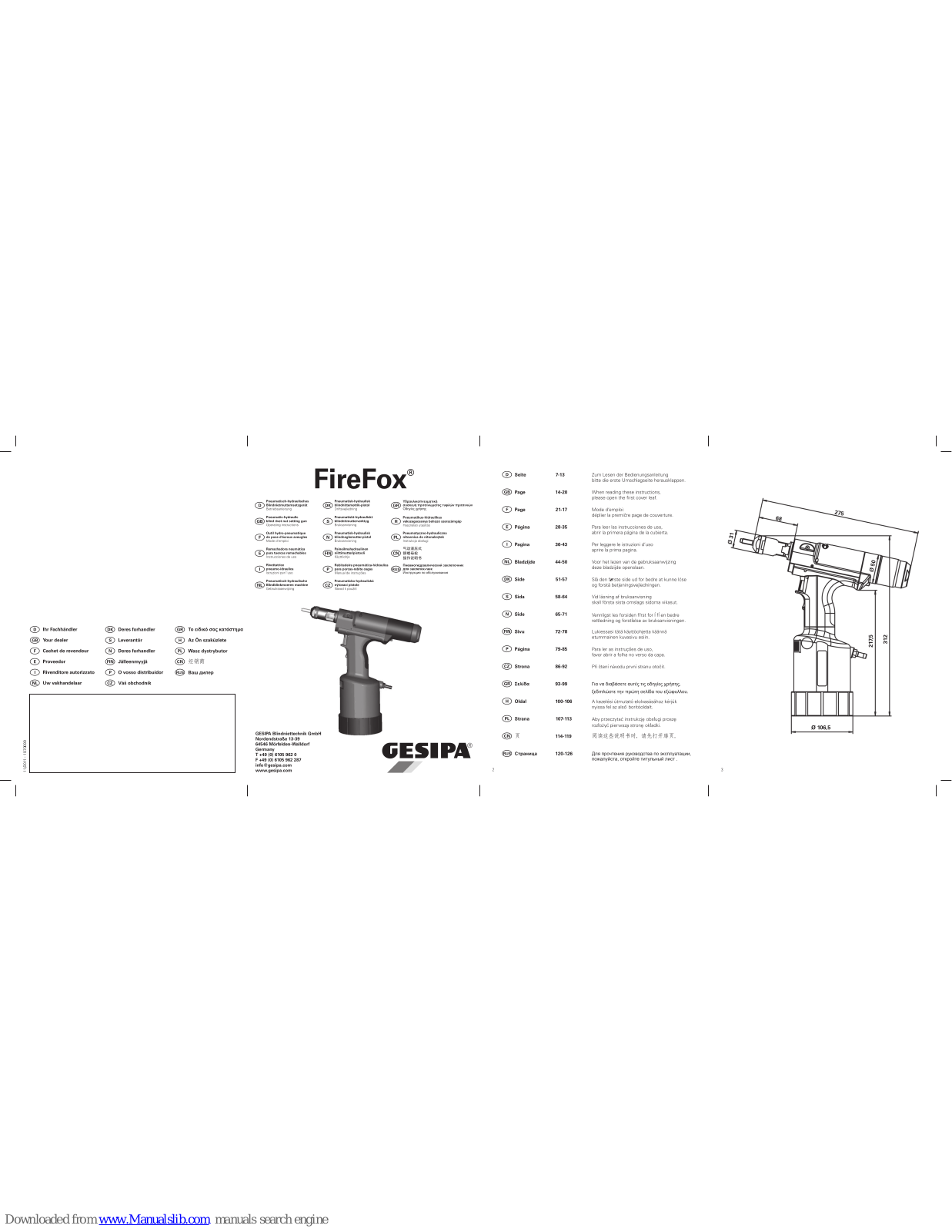 Gesipa FireFox Operating Instructions Manual - ManualMachine.com