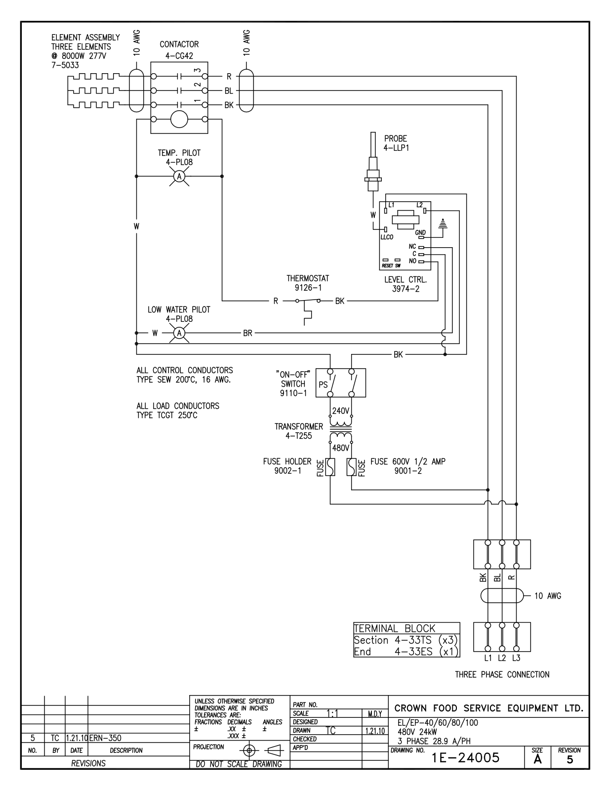 Intek EL-EP-40 480V 24 kW, EL-EP-60 480V 24 kW, EL-EP-80 480V 24 kW, EL-EP-100 480V 24 kW Service Manual