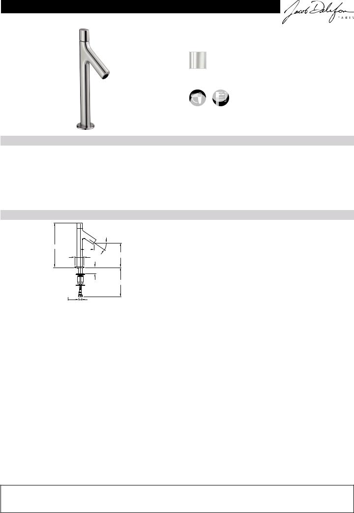 Jacob Delafon TALAN E10379RU-CP Datasheet