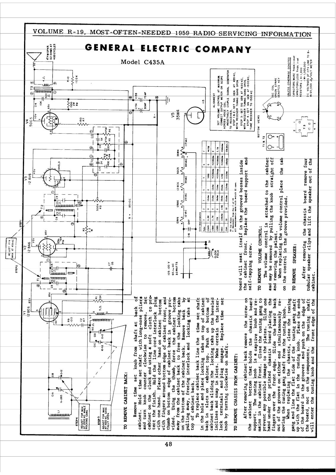 General Electric C435A Schematic