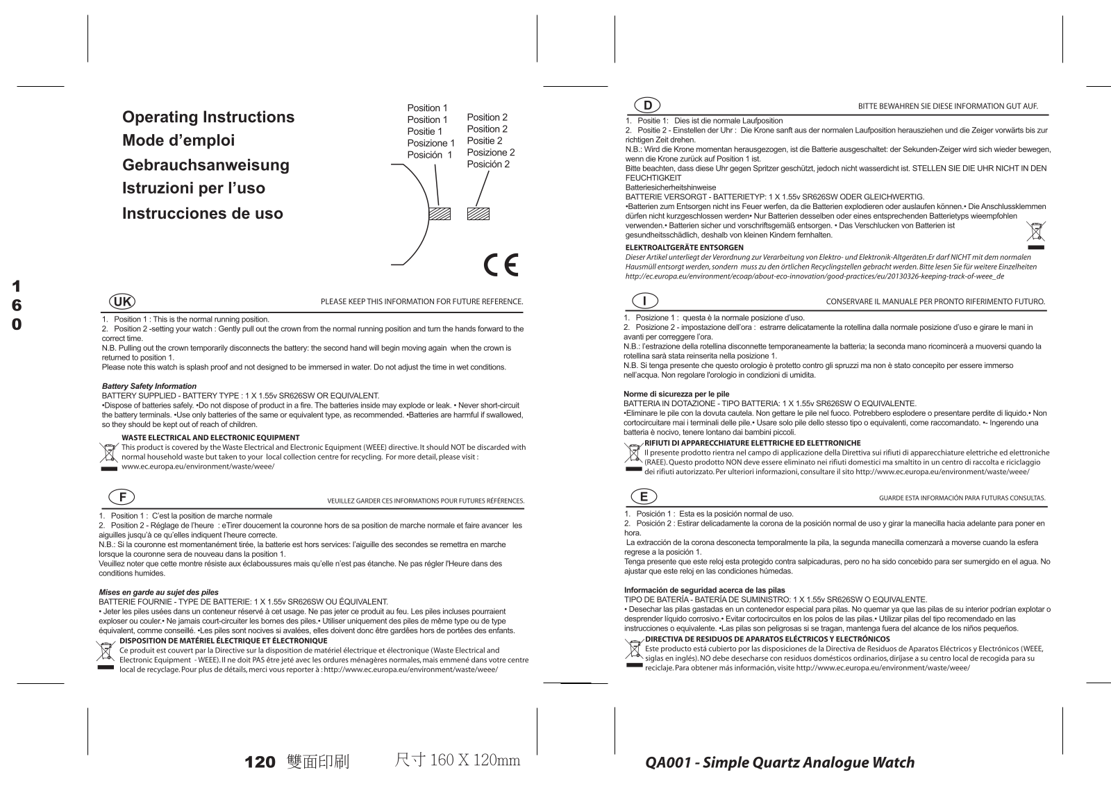 ZEON BAT5DC Instruction manual