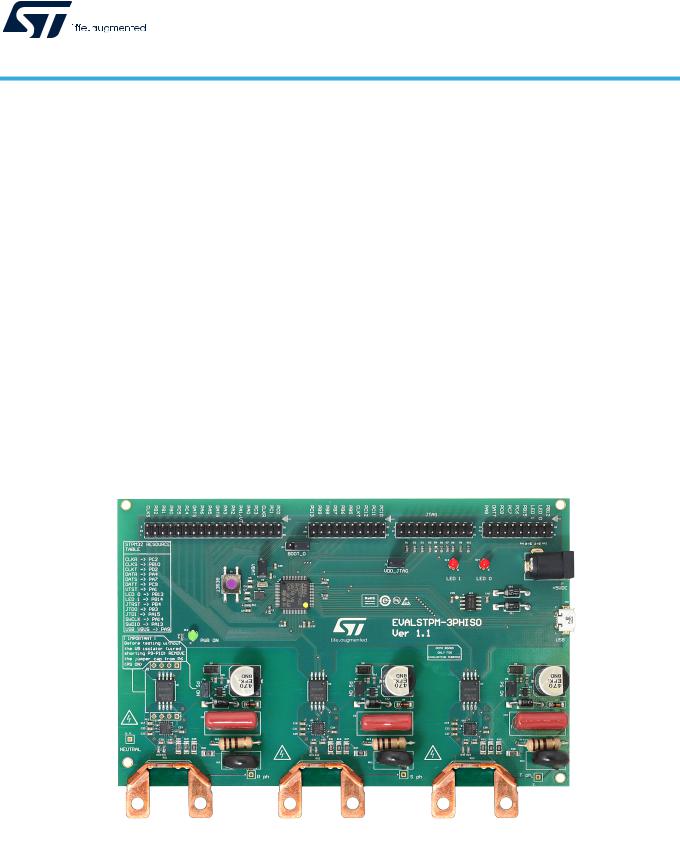 STMicroelectronics STPMS2, EVALSTPM-3PHISO User Manual