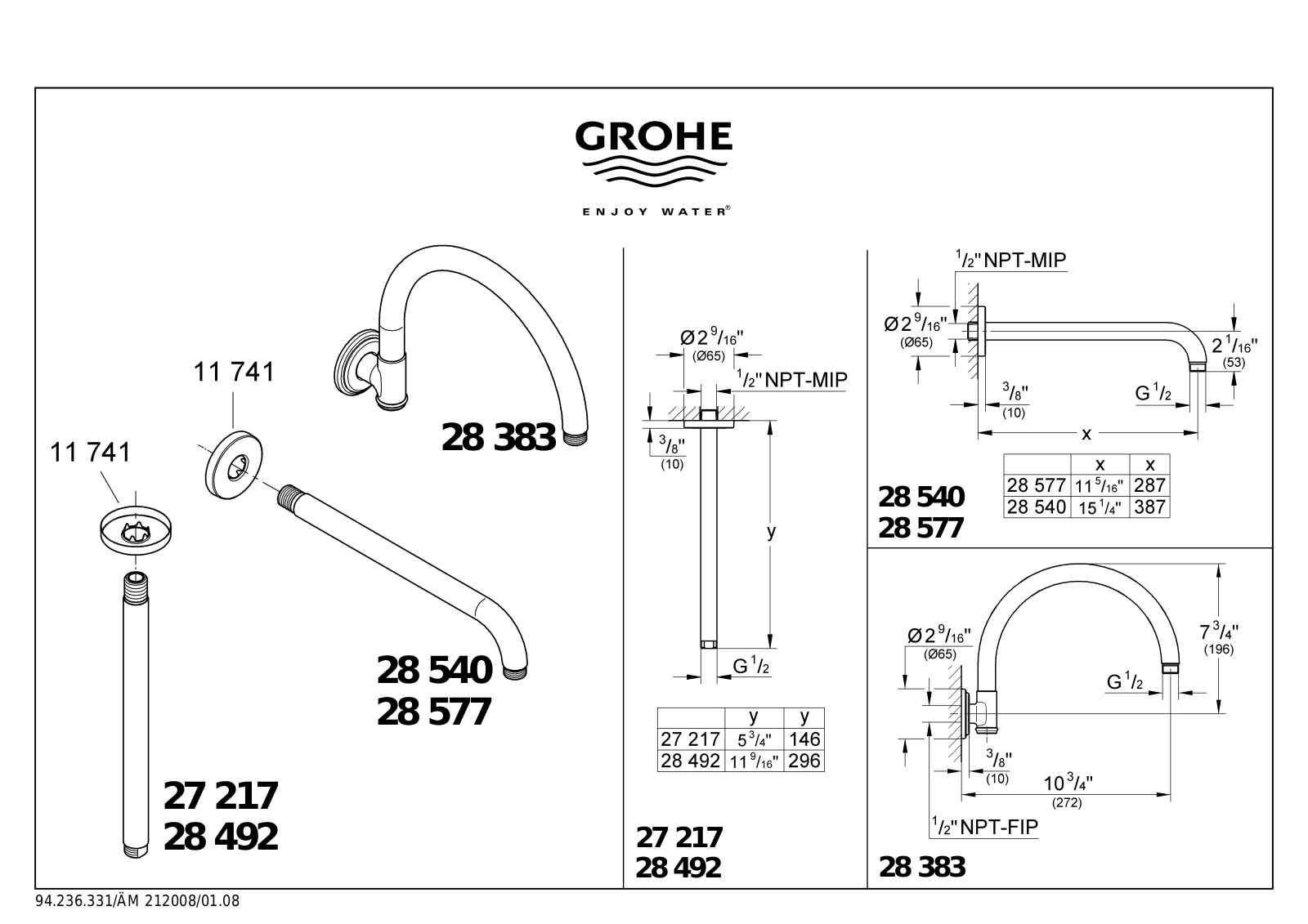GROHE GRH5316, W004510396, GRH3882 Installation & Assembly - ManualMachine.com