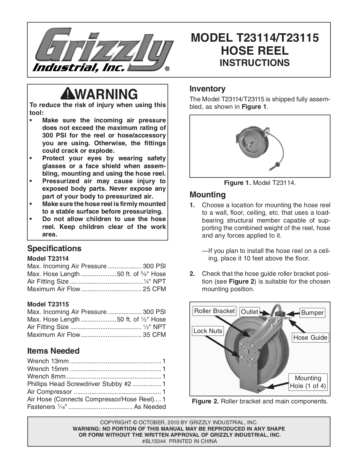 Grizzly T23115 User guide - ManualMachine.com