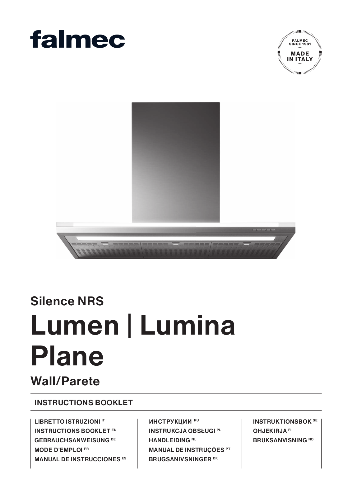 FALMEC LUMEN 90 NRS User guide - ManualMachine.com
