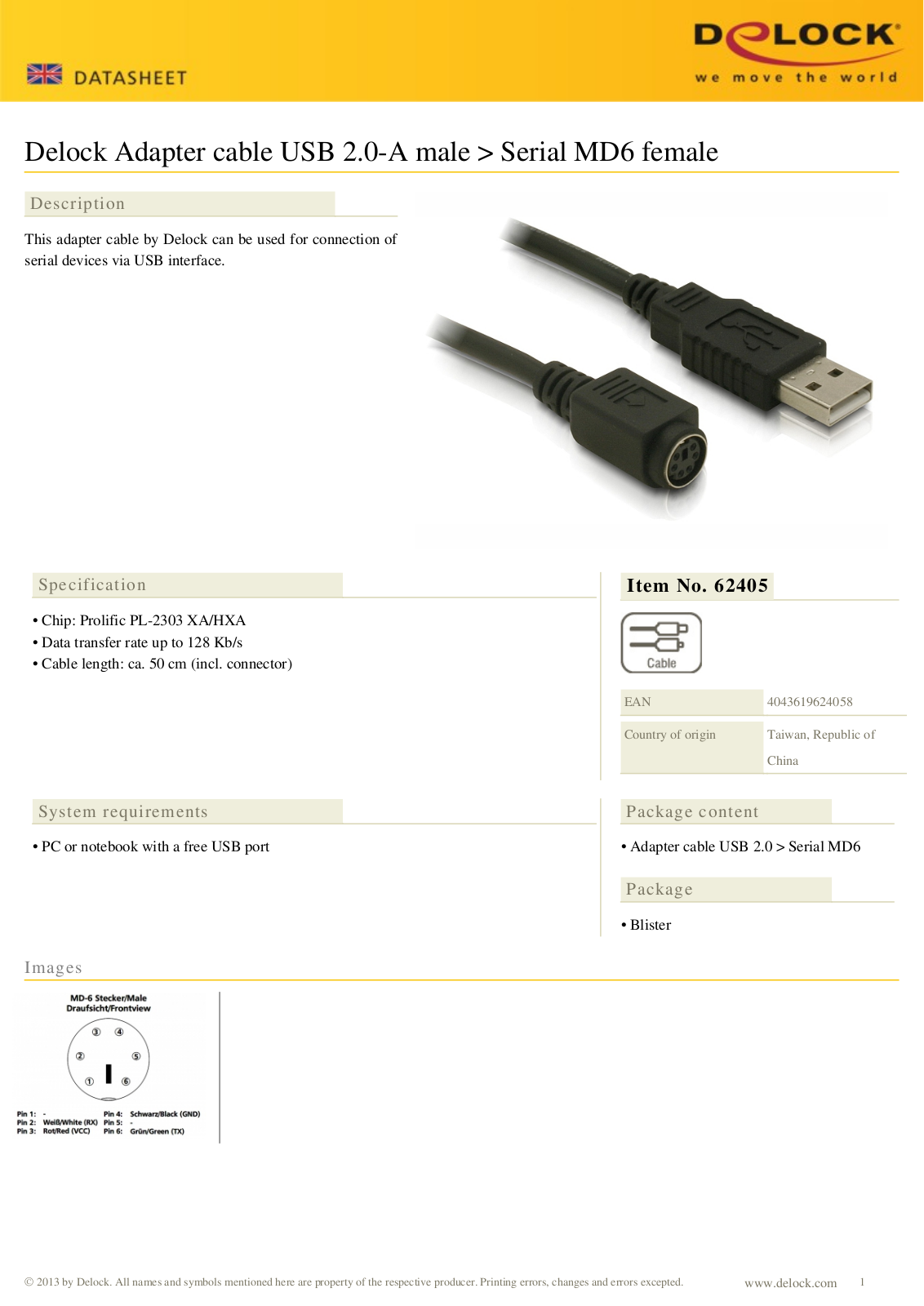 DeLOCK 62405 User Manual