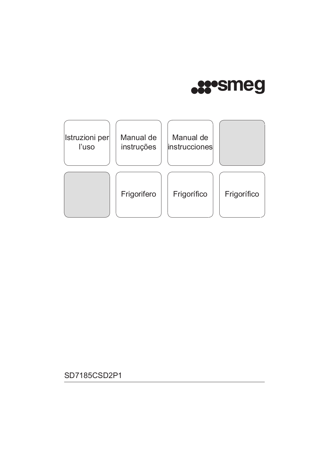 Smeg SD7185CSD2P1 User manual