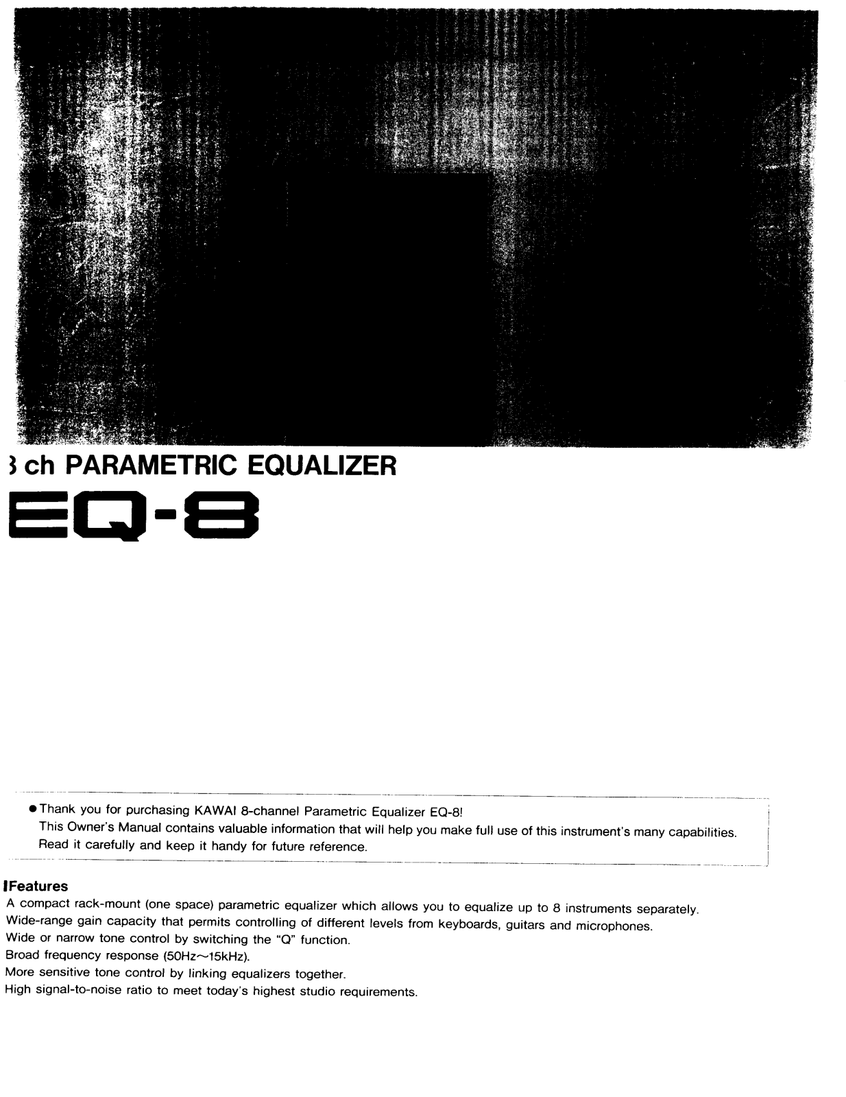 Kawai EQ8 User Manual