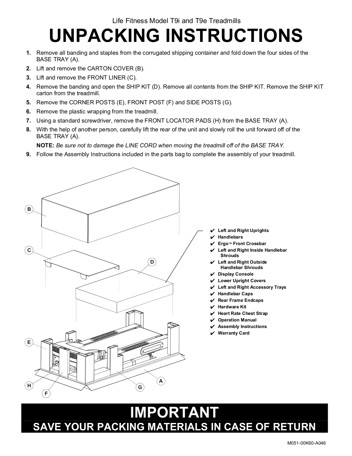 Life Fitness T9e User Manual 2