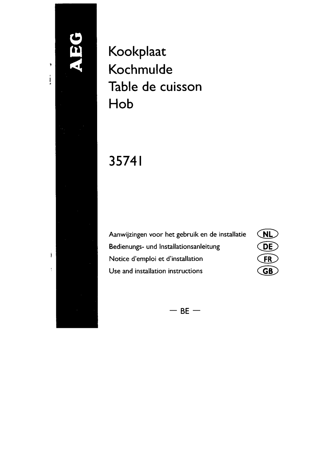 AEG-Electrolux 35741G-M User Manual