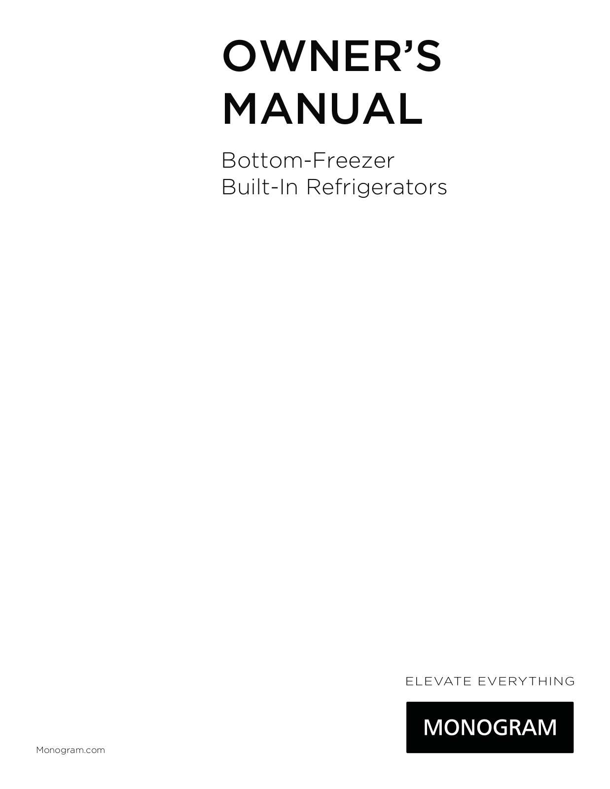 Monogram ZIC360NHRH, ZIC360NHLH, ZICS360NHLH, ZICP360NHRH, ZICP360NHLH User Manual