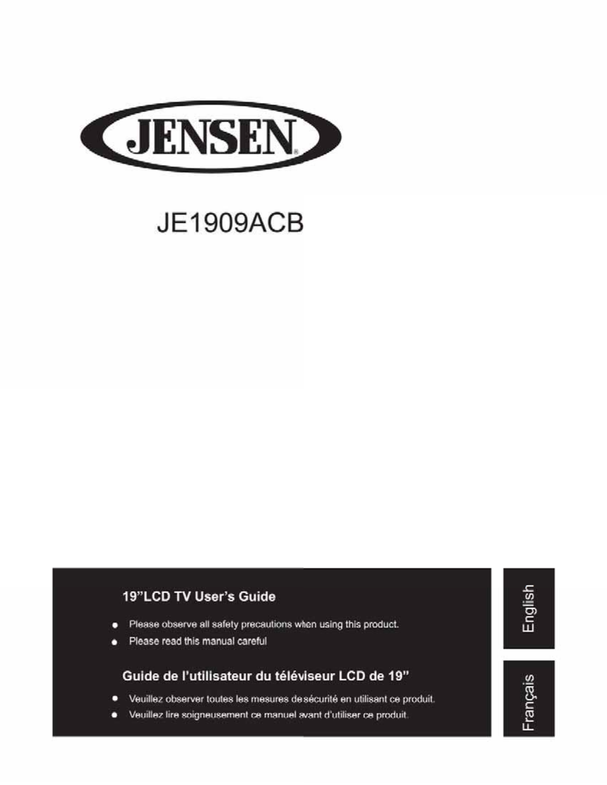 Jensen JE1909ACB User Manual