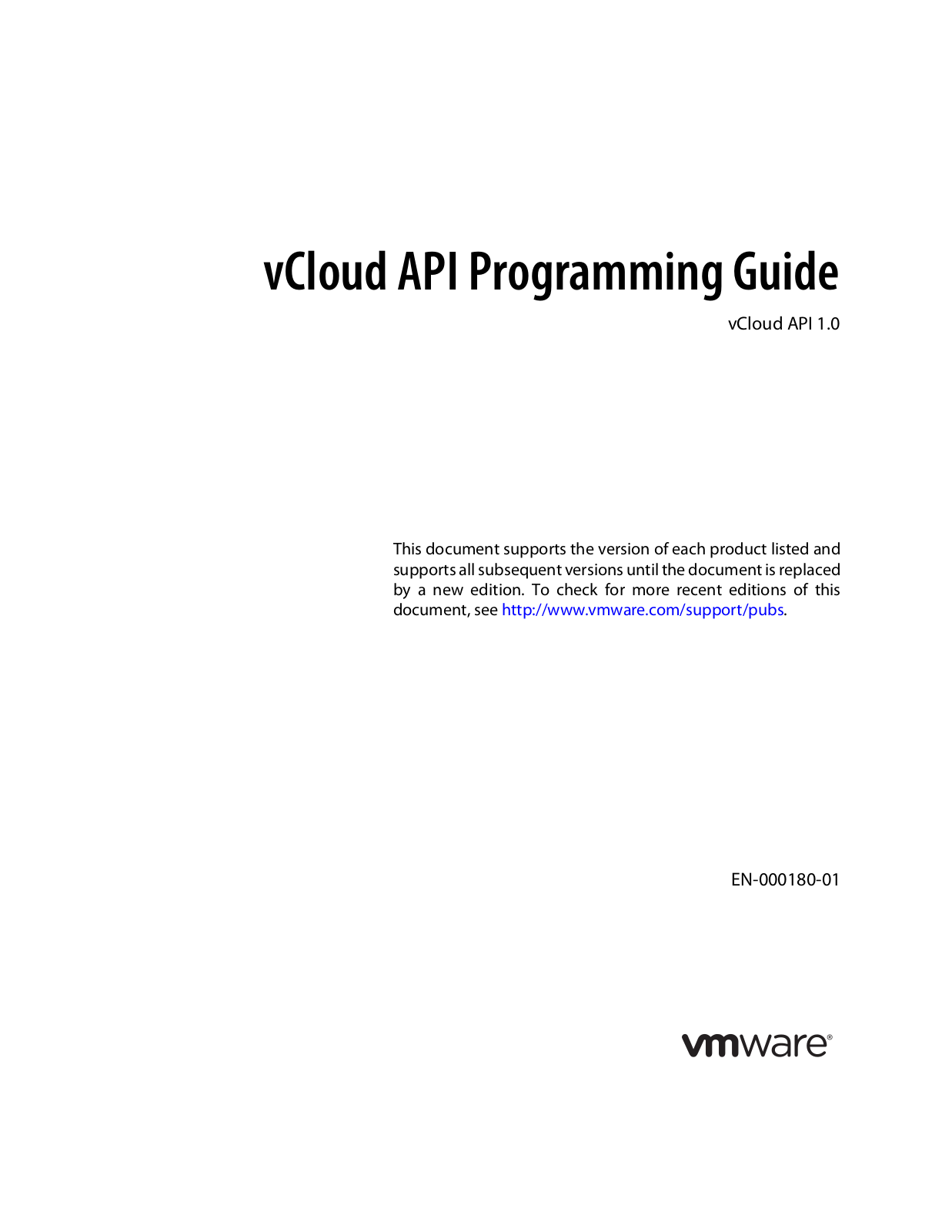 VMware vCloud Director - 1.0 Programming Guide