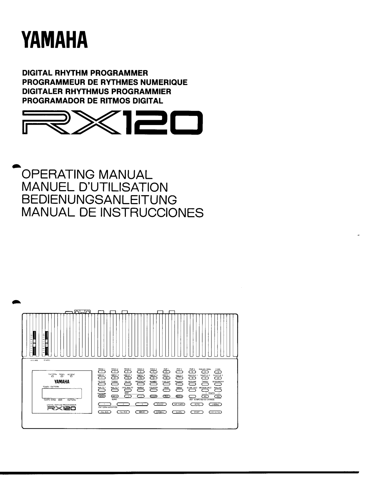 Yamaha RX120 Owner Manual