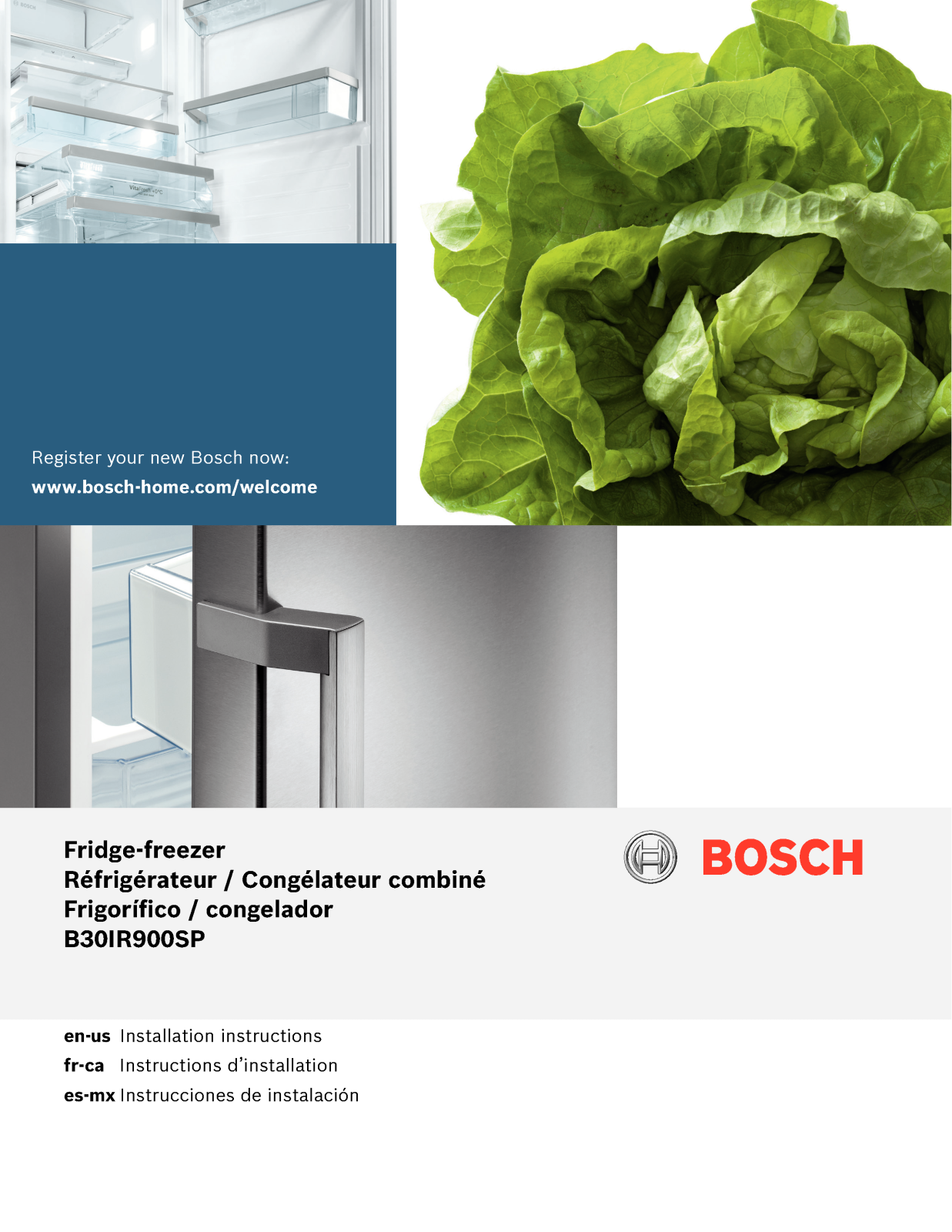 Bosch B30IR900SP Installation Guide