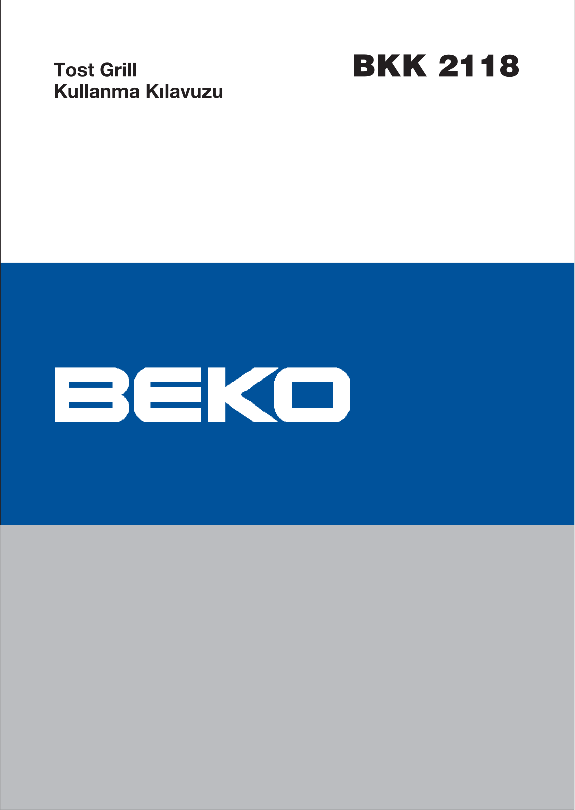 Beko BKK 2118 User Manual