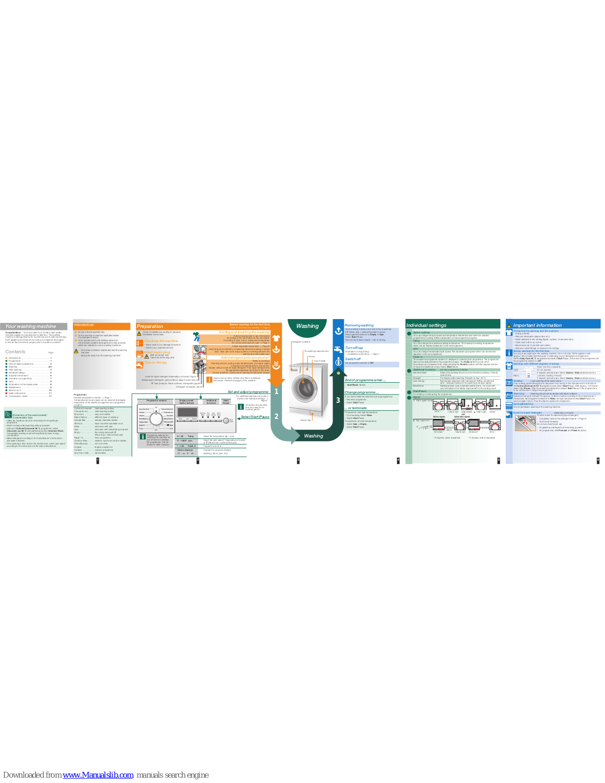 Siemens wm16s493gb Operating Instructions Manual