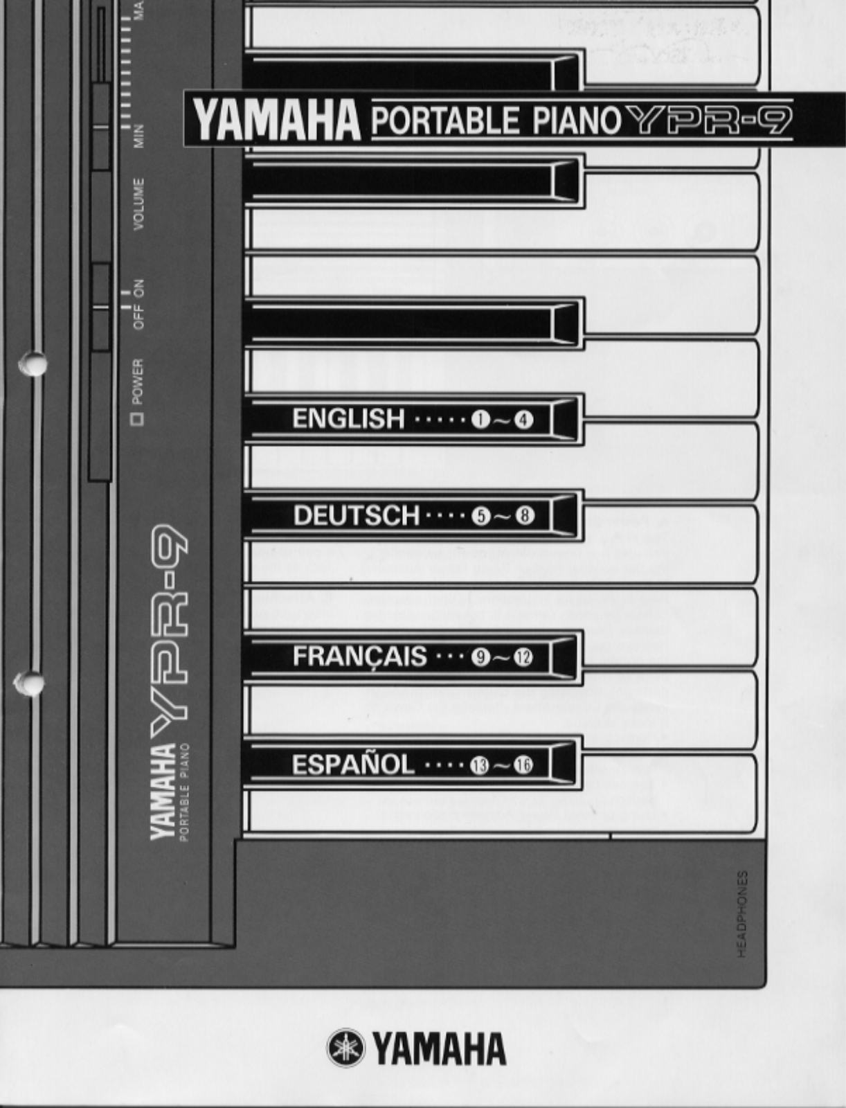 Yamaha YPR-9, YPR9E User Manual