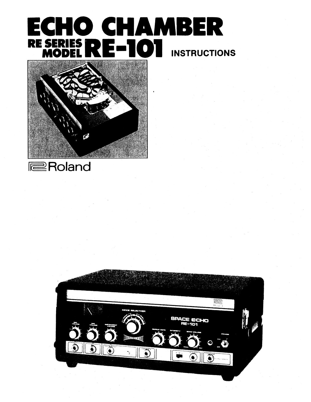 Roland RE-101 User Manual