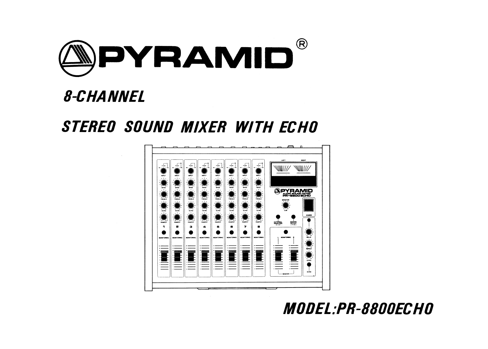 Pyramid PR-8800ECHO User Manual