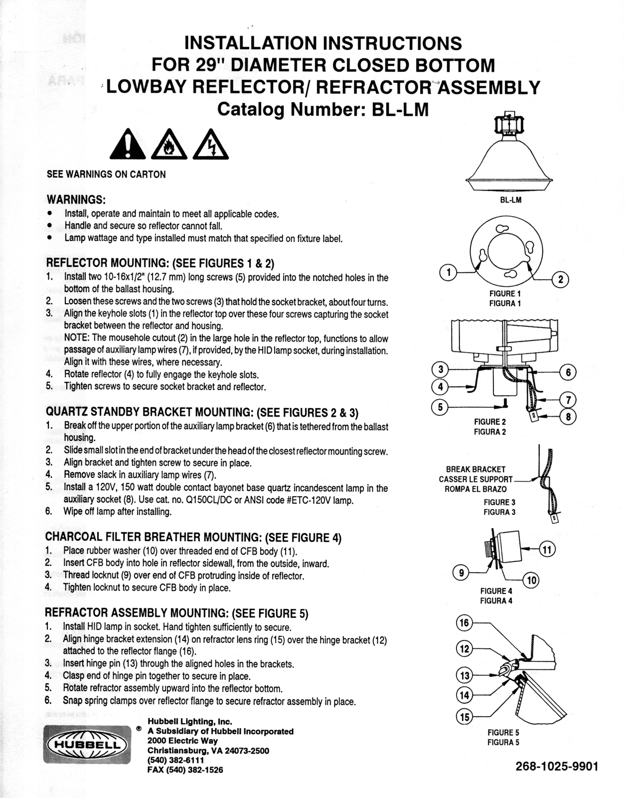 Hubbell Lighting BL-LM User Manual