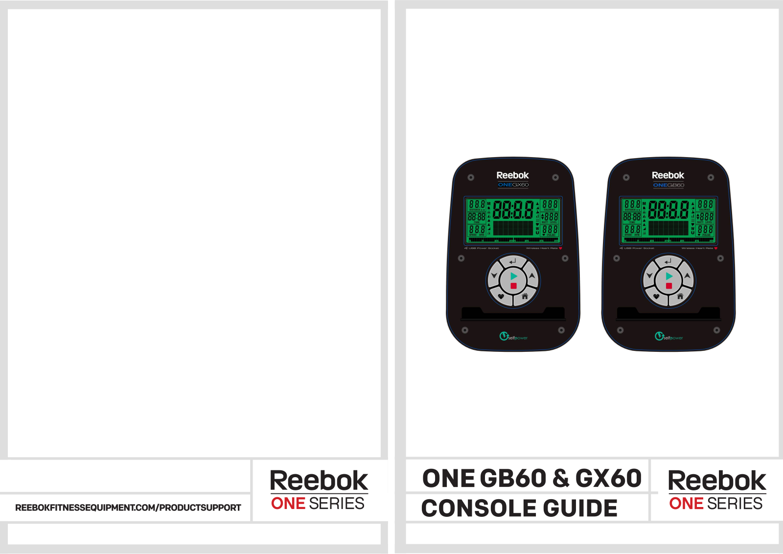 Reebok One, One GB60, One GX60 Series Manual