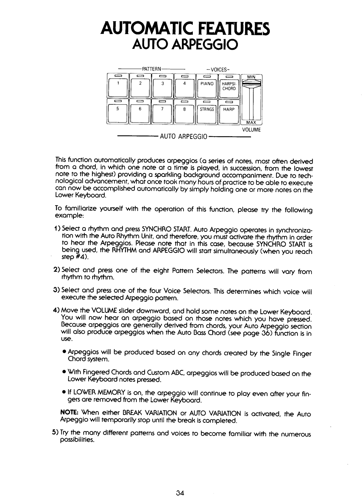 Yamaha FS-300, FS-500 Owner's Manual