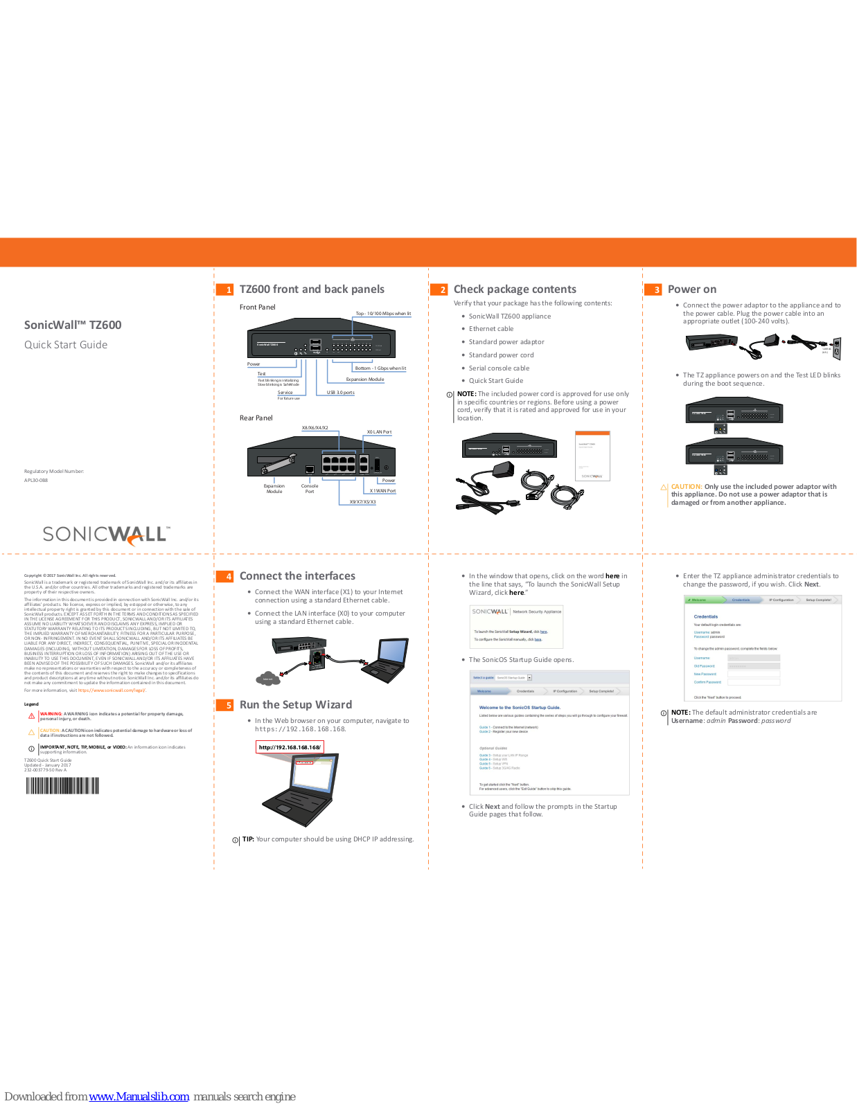SonicWALL TZ600 Quick Start Manual - ManualMachine.com