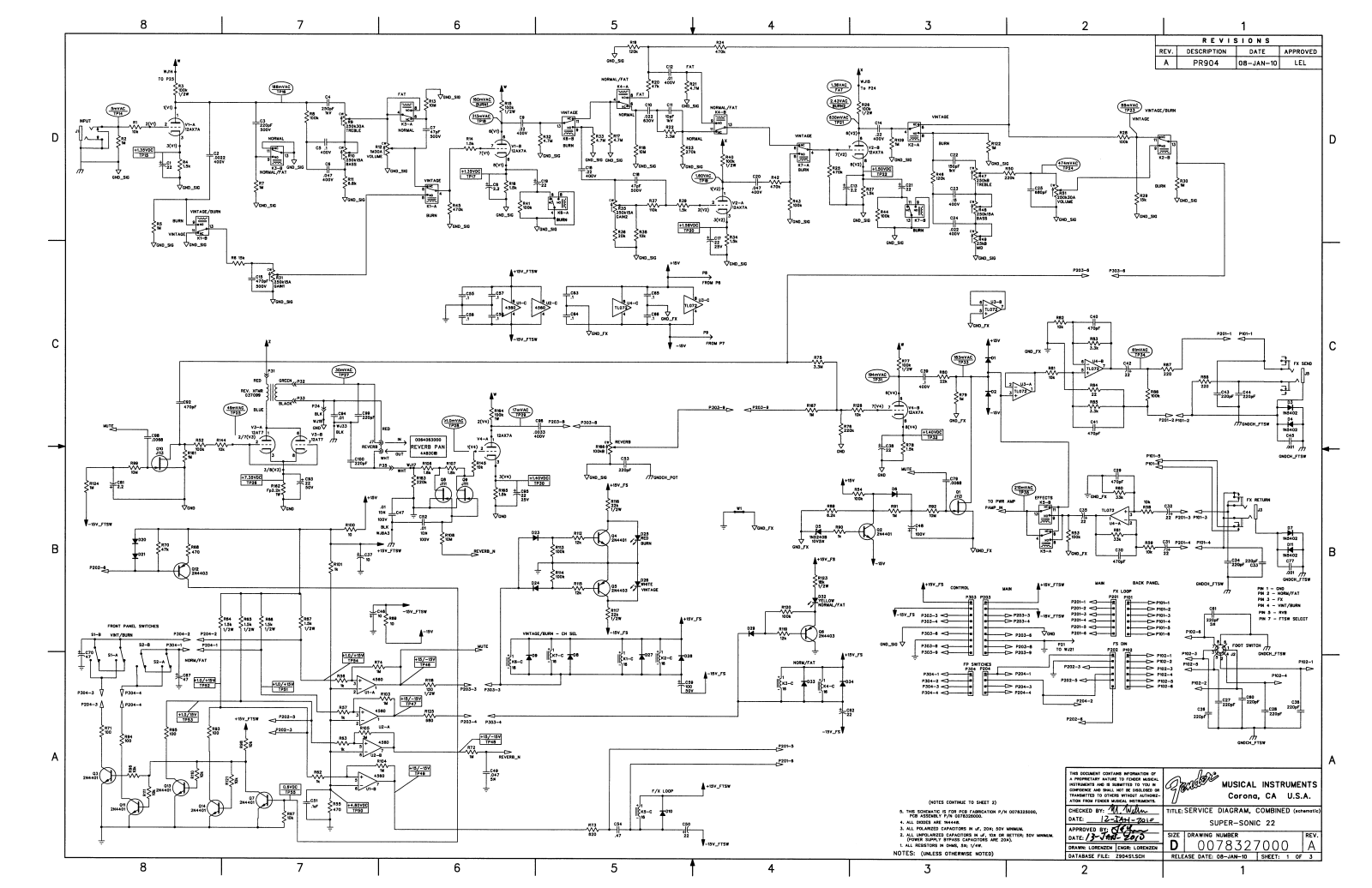 Fender Super-Sonic-22 Schematic