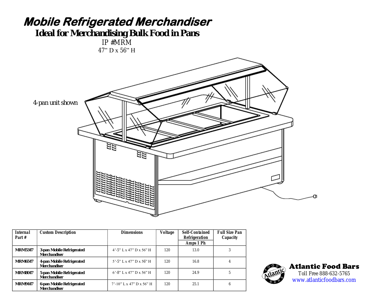 Atlantic Food Bar MRM5347 User Manual