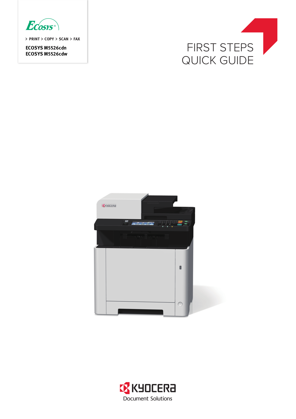 Kyocera 1102R83NL0 Quick Start Guide