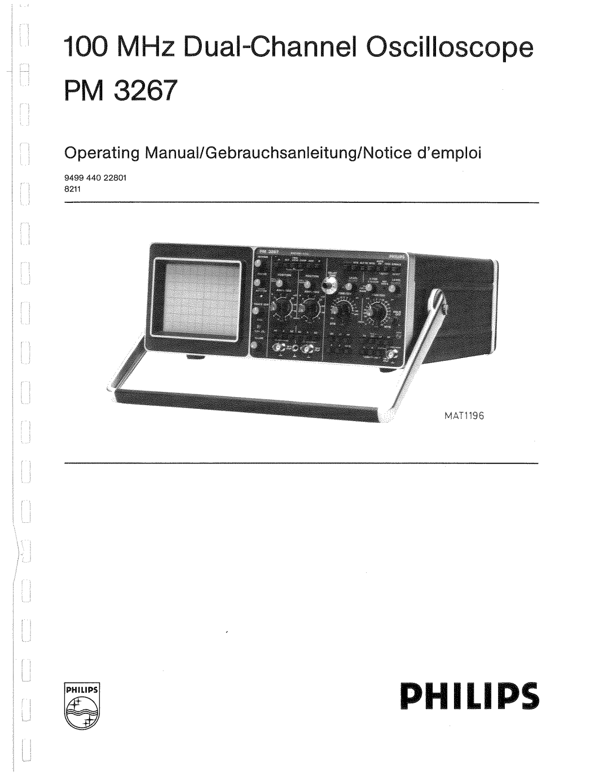 Philips PM 3267 User Manual