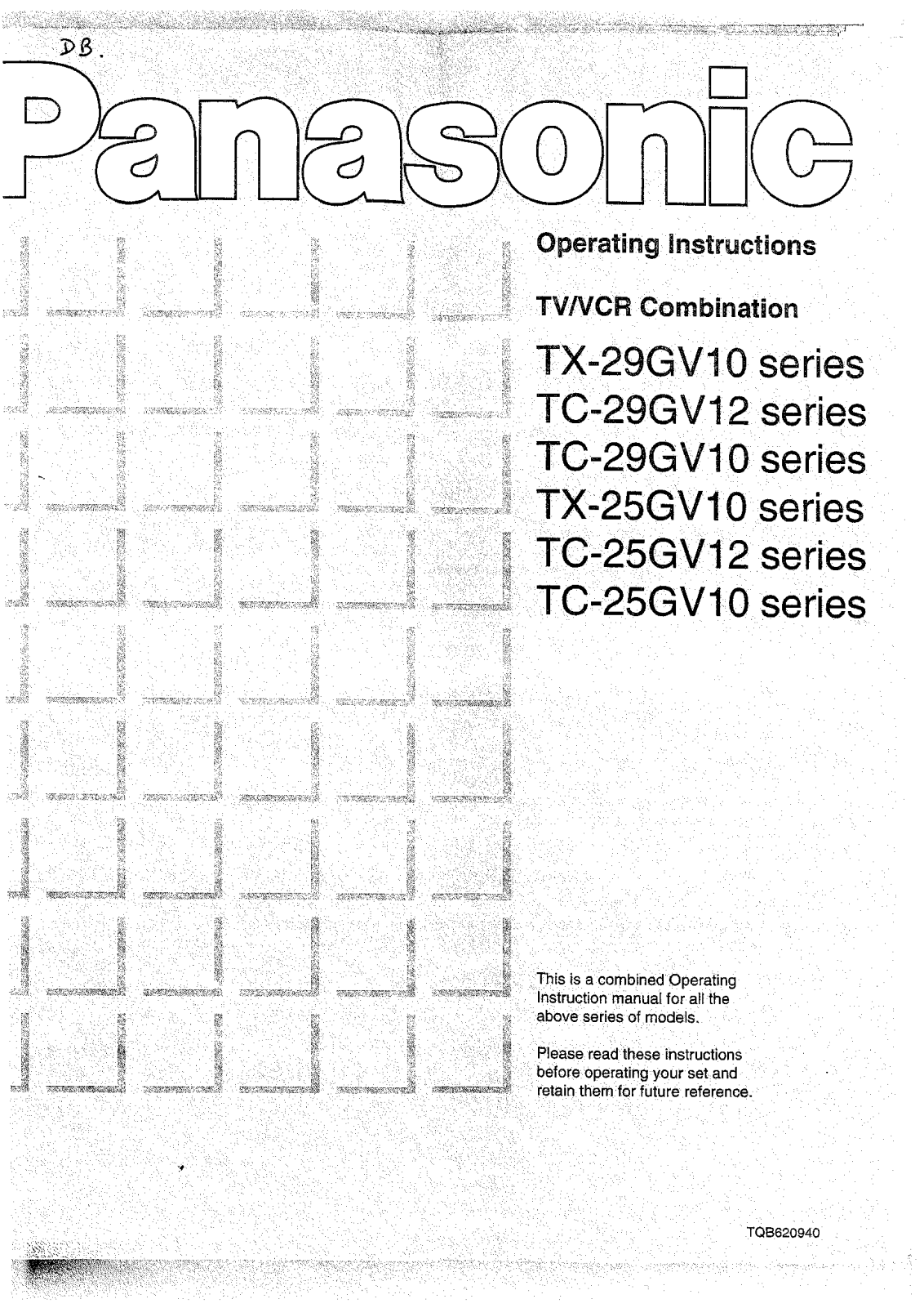 Panasonic TX-29GV10X Operating Instruction