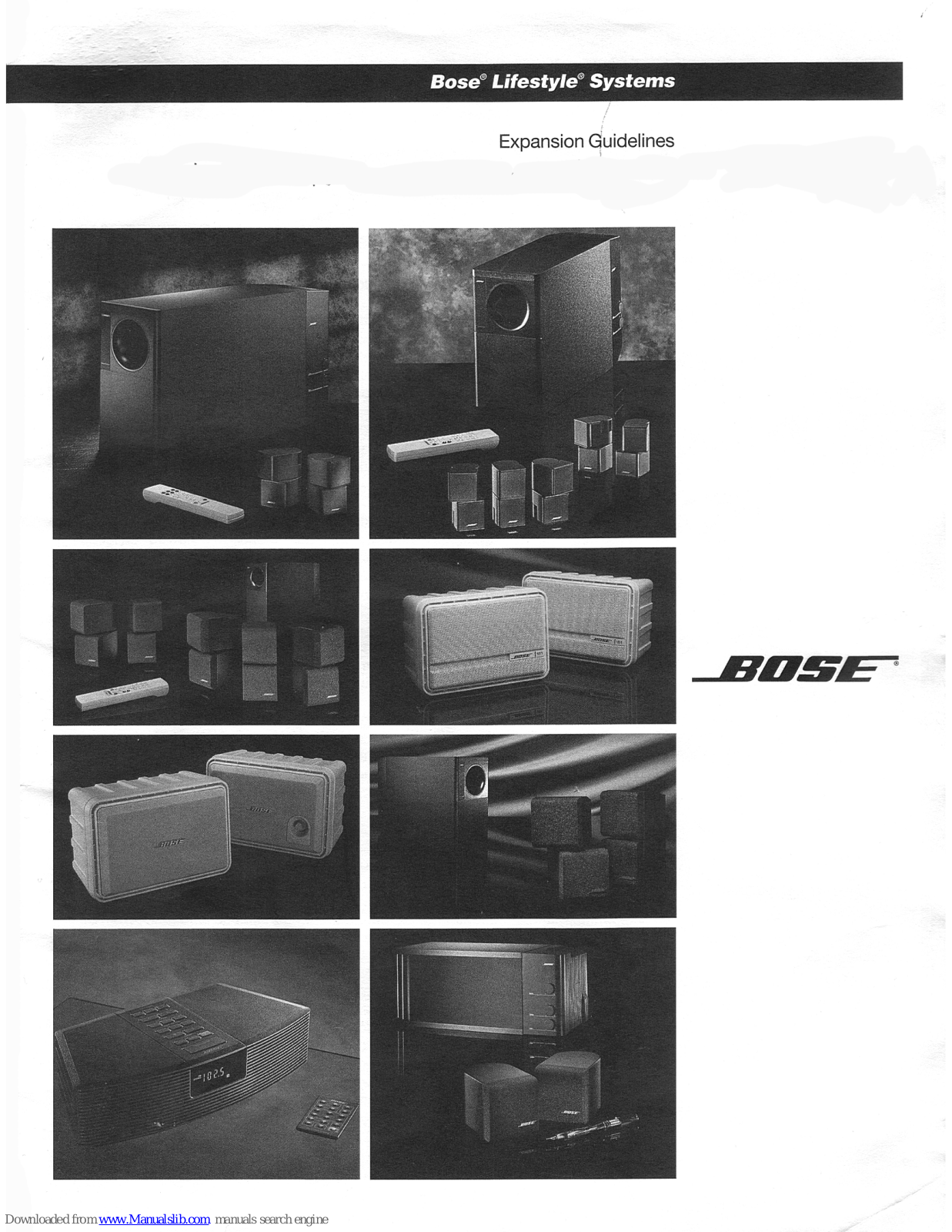 Bose Lifestyle Systems, Lifestyle 20, Lifestyle 5 Expansion Manuallines