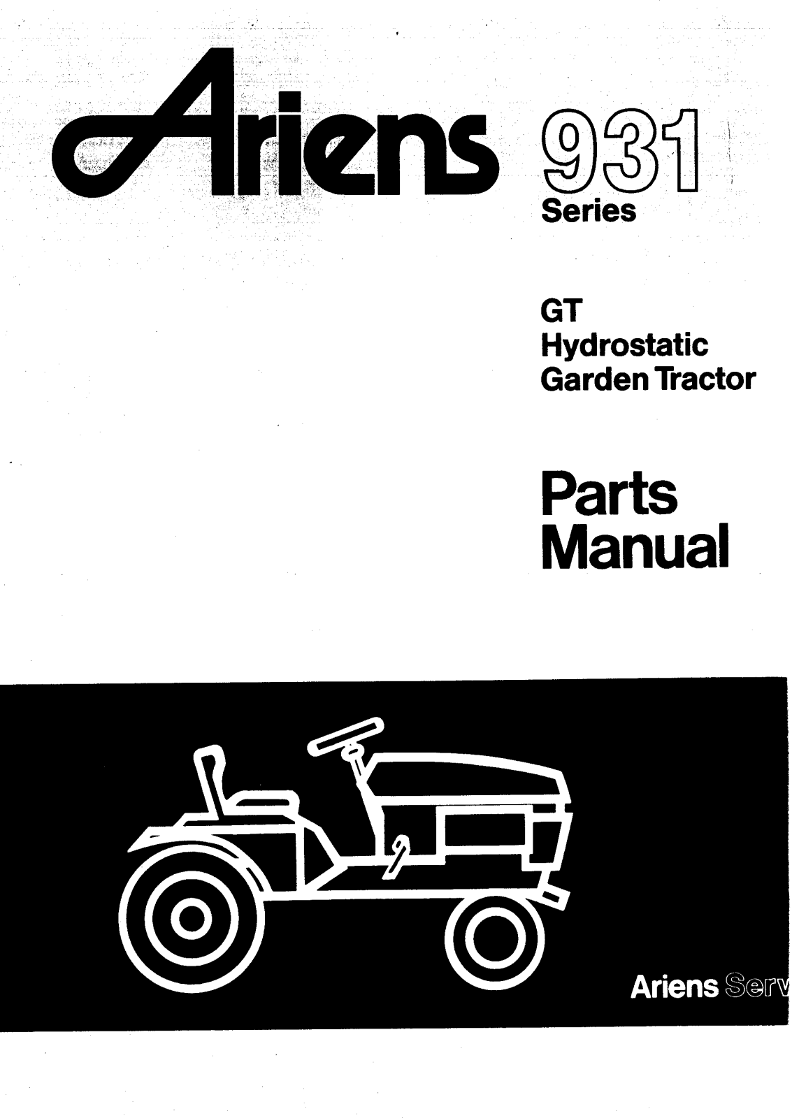 Ariens 931 User Manual