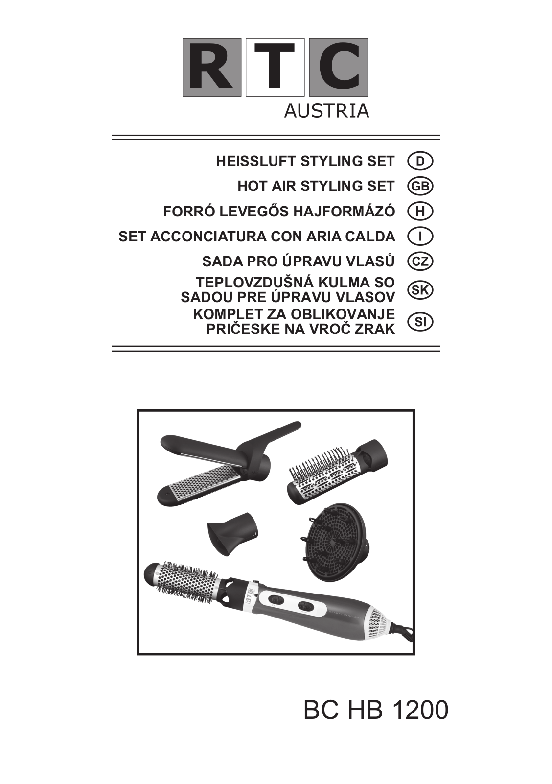 RTC BC HB 1200 Operating Manual