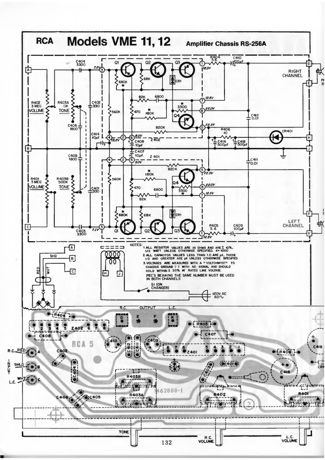 RCA VME11, VME12 Schematic