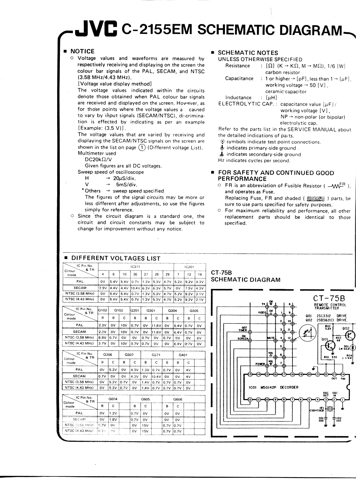 JVC C-2155EM Cirquit Diagram