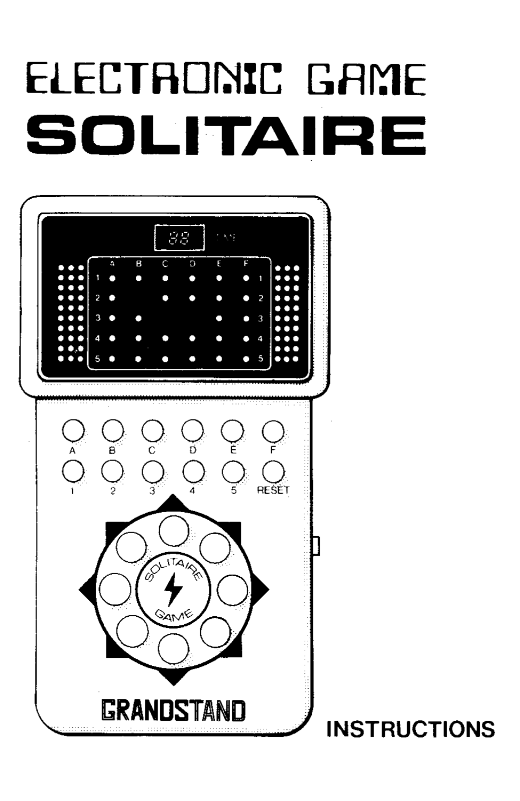 Grandstand Solitaire User Guide