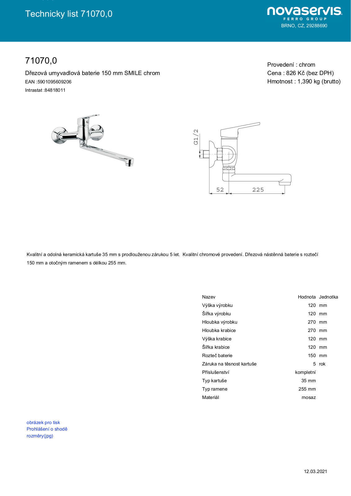 Novaservis 71070.0 User guide - ManualMachine.com