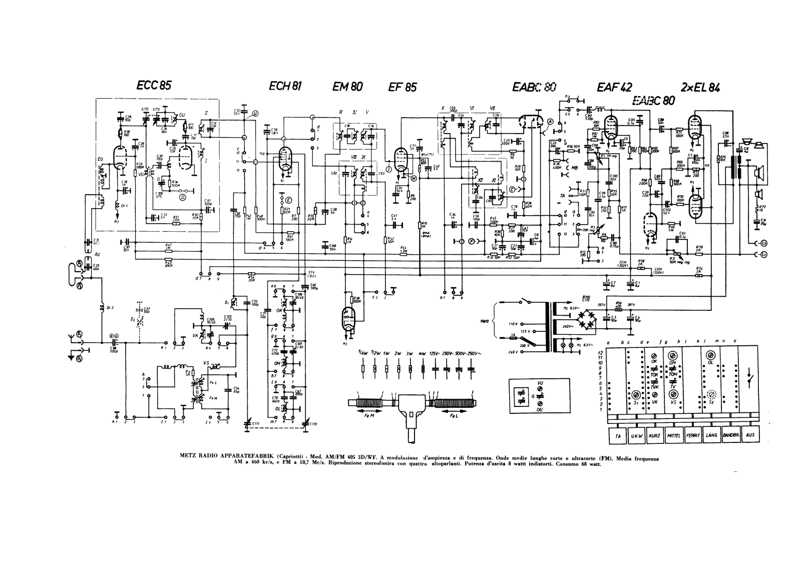 Metz 405 schematic